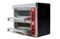 Restoran Pizza Komersial Oven Double Deck Gas Pizza Oven Hemat Energi