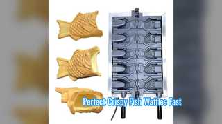 Pembuat Wafel Berbentuk Ikan Komersial untuk Kafe Anda