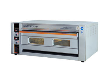 Oven Kue Komersial Otomatis Oven Roti Listrik Satu Lapisan Dua Baki