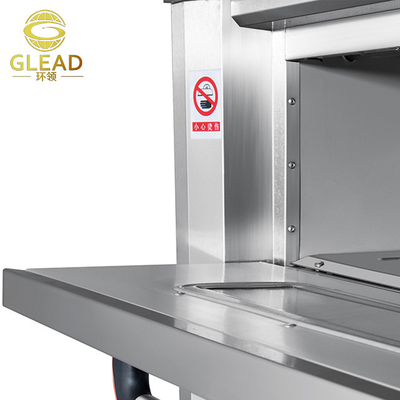 Komersial 16 Pizza 5 Burner Kompor Gas Dengan Pengawal Saj Wood Painting Liners Speed ​​Oven