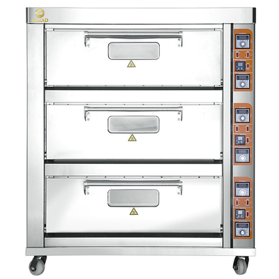 Konvensi Industri Rotating Pizza Pite 4 Burner Electric Cooker Dengan Bakery Cake Camp Car Painting Oven