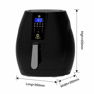 Hitam 1200w Peralatan Masakan Dapur Performa Tinggi Air Fryer