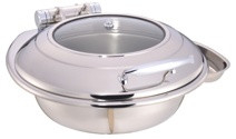 Hygiene Peralatan Masak Komersial 6L Round Chafers W/O Frame