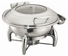 Hygiene Peralatan Masak Komersial 6L Round Chafers W/O Frame