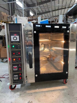 5 Tray Baja tahan karat Warna Komersial Baking Oven Konveksi Oven Perangkat Pemanasan Listrik / Gas