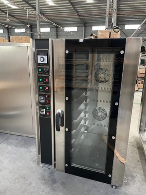 Baja tahan karat Komersial Baking Oven Konveksi Oven 10 Tray Produktivitas LPG/gas alam