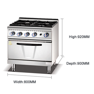 Ristorant Gas Oven Cooker GL-RS-4H Dimensi internal 568x590x270 4.15/5.85Kg/jam Konsumsi