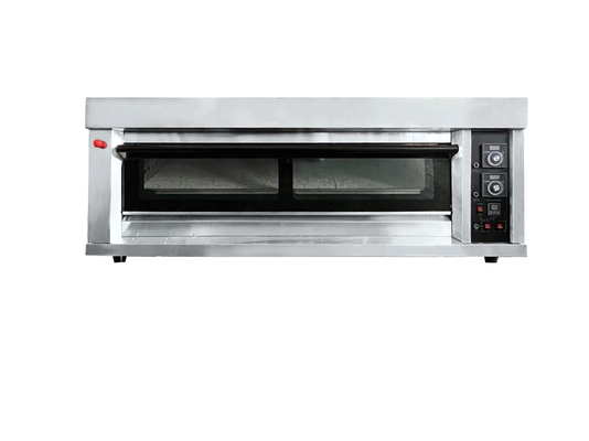 1 Lapisan 2 Tray Baja Rinsless Bakery Oven Listrik 0.1kw 220V Komersial Baking Equipment Produktivitas