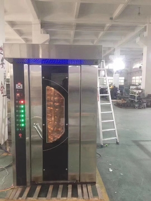 Produktivitas JYMX-64Q Peralatan Bakar Oven Rotary Listrik/Gas/Diesel untuk Pizza/Roti