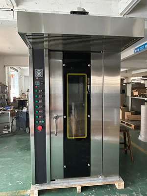 Pizza dan roti mesin kue stainless steel 380V Electric Rotary Oven Produktivitas