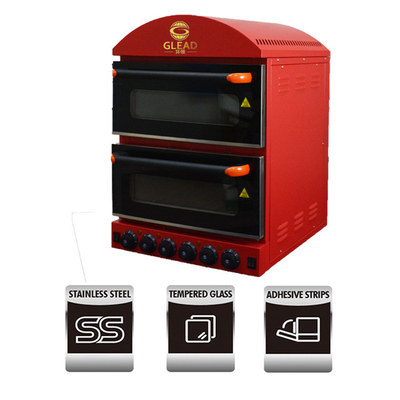Produktivitas Peralatan kue komersial Mesin roti pizza 4kw 220-240V/50Hz-60Hz
