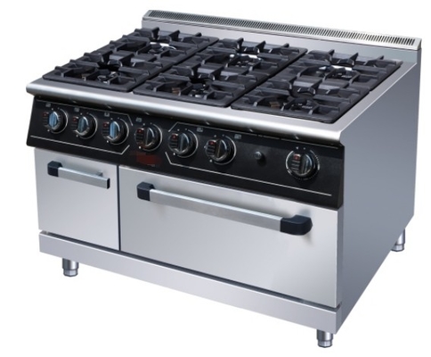 Heavy Duty Stainless Steel Gas Cooking Equipment R13/4 Koneksi 176kg Kapasitas Beban