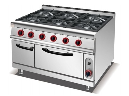 Peralatan Masak GL-RS-6 Baja tahan karat NG/LPG 3.95/5.66Kg/jam Konsumsi gas