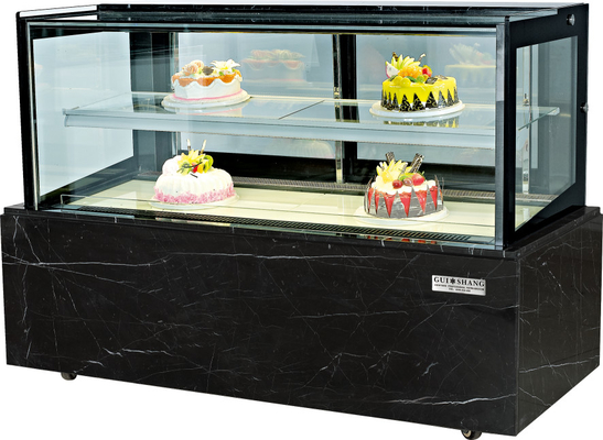 110V-60HZ/220V-50HZ Showcase Kue Peralatan pembuat roti komersial Panggang dengan dasar stainless steel