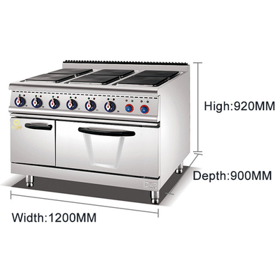 Peralatan Masak Restoran Listrik 29KW 176kg Model GL-TT-6