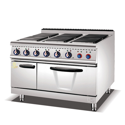 Piring memasak 300x300mm 6 Hot Piring Cooker Dengan Oven ((Square)
