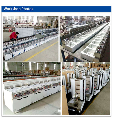29KW Peralatan Masak Listrik Baja tahan karat 176kg BeratListrik 6 Hot Plate Cooker Dengan Oven (( Square)