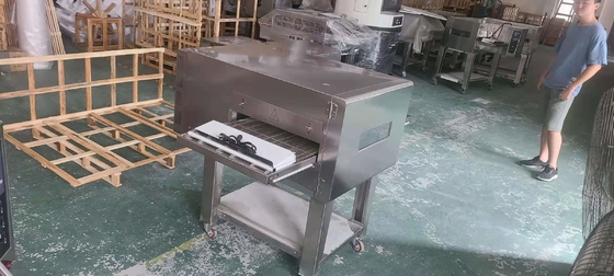Marble Base Gas Komersial Baking Equipment 3N-380V/50Hz Conveyor Oven 0-400.C Suhu
