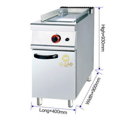 330x580x20 Ukuran piring Griddle Peralatan dapur komersial untuk LPG/NG Power