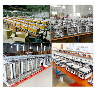 330x580x20 Ukuran piring Griddle Peralatan dapur komersial untuk LPG/NG Power