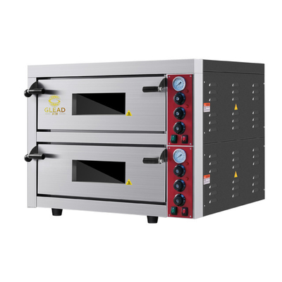 Komersial Pizza Baking Oven dengan 9kW Power 3N-380V/220-240V Voltage 115KG Berat.