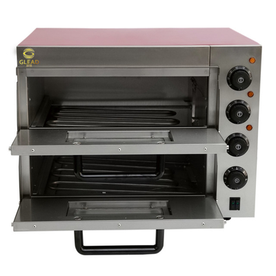 3kw Electric Pizza Baking Oven Peralatan komersial dengan dasar Marmer / stainless steel