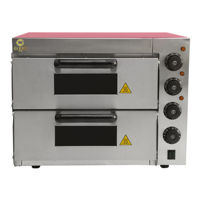 3kw Electric Pizza Baking Oven Peralatan komersial dengan dasar Marmer / stainless steel