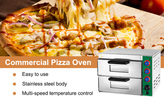 Perlengkapan kue komersial untuk toko pizza Suhu 50-350C Ukuran kontur 560*556*435mm