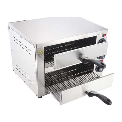 Listrik 16 inci Oven Pizza 2460W Peralatan Baking 220V Model Komersial