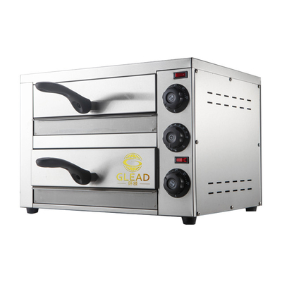Listrik 16 inci Oven Pizza 2460W Peralatan Baking 220V Model Komersial