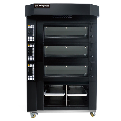 Kapasitas Listrik Pizza Baking Oven 20.7kw Peralatan komersial 6 Tray 380V 50HZ