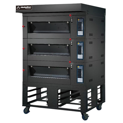 Kapasitas Listrik Pizza Baking Oven 20.7kw Peralatan komersial 6 Tray 380V 50HZ