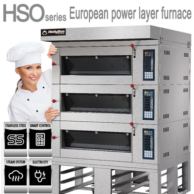 Electric Commercial Baking Oven 6 Tray Kapasitas 20,7kw Power Pizza Baker