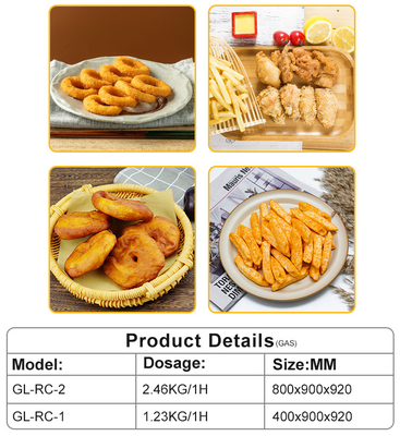 GL-RC-2 Peralatan Masak Restoran dengan Tangki Minyak Ukuran 267x365 mm dan Power Supply LPG/NG 31