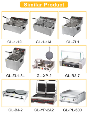 GL-RC-2 Peralatan Masak Restoran dengan Tangki Minyak Ukuran 267x365 mm dan Power Supply LPG/NG 31