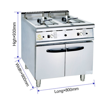 Peralatan Masak Restoran 174Kg 800×900×850 70 dengan R13/4 Koneksi Gas