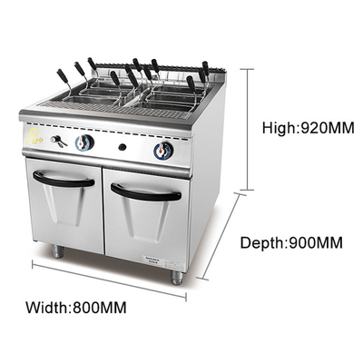 GL-RM-6 Peralatan Masak Restoran dengan LPG/NG Power Supply dan 340x550x270/30x2L Tank Size