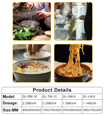 Kapasitas Tangki Besar Peralatan Dapur Makanan Cepat untuk Konsumsi Gas LPG/NG 1.58/2.28KgGasPastaCookerWithCabinet/h