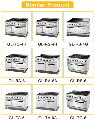 80L GL-RS Peralatan Masak Restoran dengan Konsumsi Gas LPG/NG 1.76/2.2Kg/h