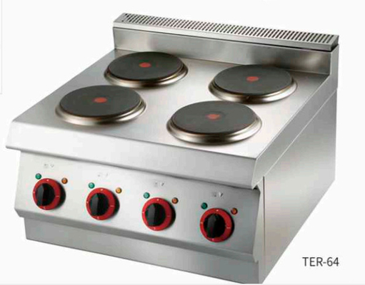Kompresor gas berdiri dengan 4 pembakar 220V Peralatan memasak komersial Peralatan roti makanan
