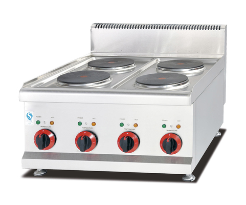 Sup Gas Cooker dengan 4 pembakar Peralatan Masak Baja Ringan 100-400 ° F