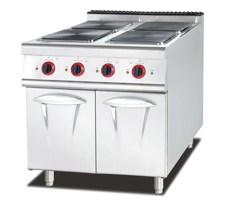 Sup Gas Cooker dengan 4 pembakar Peralatan Masak Baja Ringan 100-400 ° F
