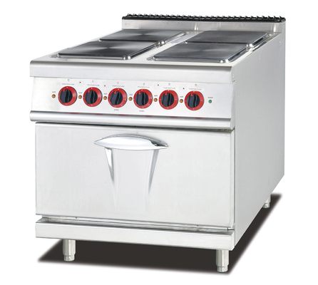 Sup Gas Cooker dengan 4 pembakar Peralatan Masak Baja Ringan 100-400 ° F