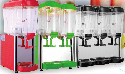 220V/50HZ Tegangan Peralatan Juicer Komersial Dispenser dengan Standar