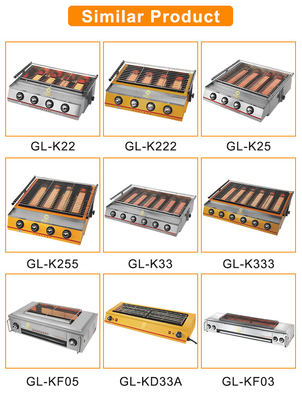 Grill Gas Baja Berbahan Berkualitas 1.2/1.76Kg/jam Konsumsi Gas Untuk Restoran Layanan Cepat
