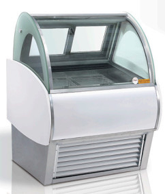 Kabinet Listrik Ice Cream Display Dengan Pan 6x2 GN 1/4 Dan Teknologi Pendingin Udara