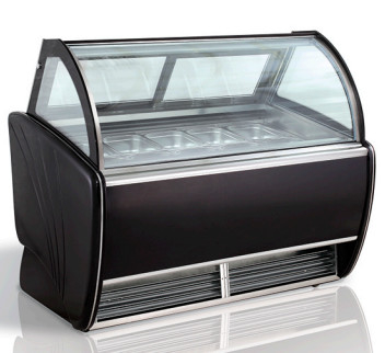 700W Electric Ice Cream Display Cabinet Dengan Kontrol dan Konstruksi Suhu -16~20°C