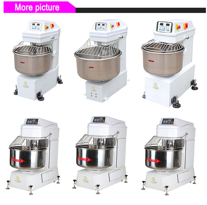 Komersial 260Liter Electric Spiral Mixer Untuk Campuran Tepung Dengan Daya 11.2kw