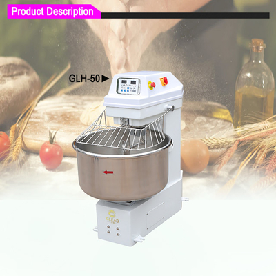 Electric Spiral Mixer 260Litres Kapasitas Untuk Campuran Tepung 30kg Berat / 380V Tegangan