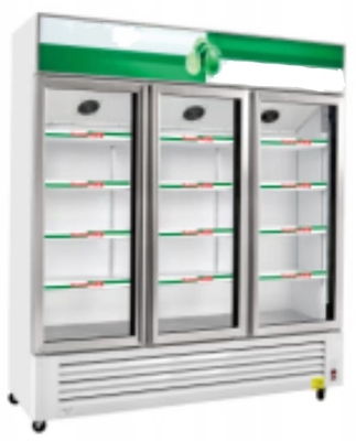 Pure Copper Tube Evaporator Commercial Display Cabinets Peralatan dengan Daya 1,5kw/24h
